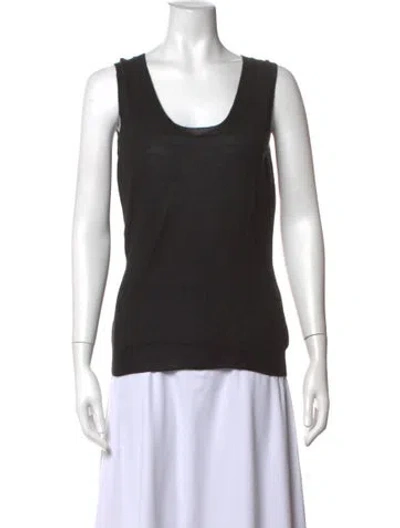 Pre-owned Alexander Mcqueen Cashmere Scoop Neck Sweater In Black