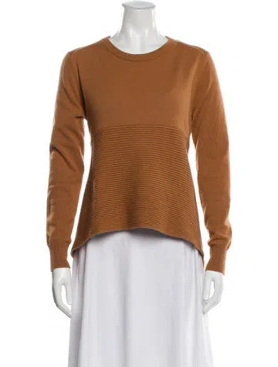 Pre-owned Alexander Mcqueen Cashmere Scoop Neck Sweater In Brown