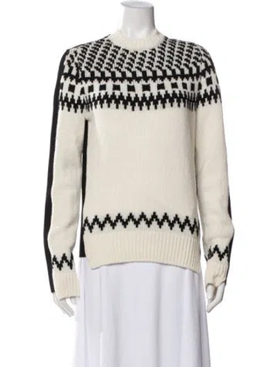 Pre-owned Alexander Mcqueen Cashmere Striped Sweater In Neutral