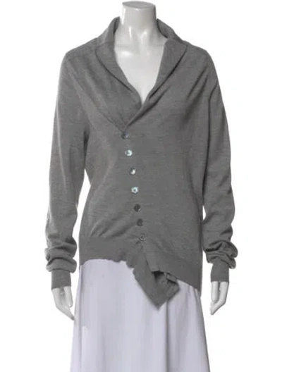 Pre-owned Alexander Mcqueen Cashmere Sweater In Gray