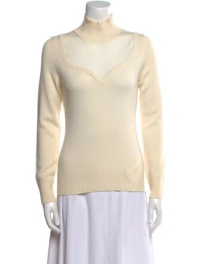 Pre-owned Alexander Mcqueen Cashmere Turtleneck Sweater In Neutral
