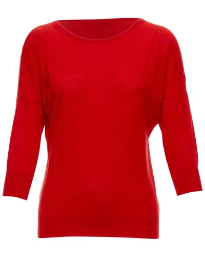 Pre-owned Alexander Mcqueen Cashmere Wide Neck Sweater Top