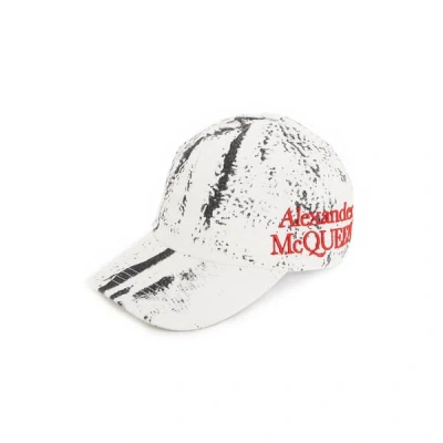 Alexander Mcqueen Cotton Baseball Cap In White