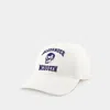 Alexander Mcqueen Varsity Skull Lo Cap -  - Coton - White In White