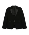 Alexander Mcqueen Chain-embellished Blazer In Black