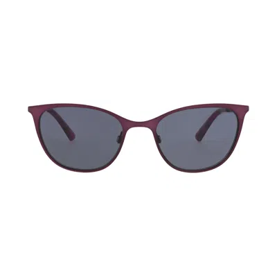 Pre-owned Alexander Mcqueen Cat Eye Frame Metal Sunglasses 'violet/grey' | Women's Size Onesize In Gray