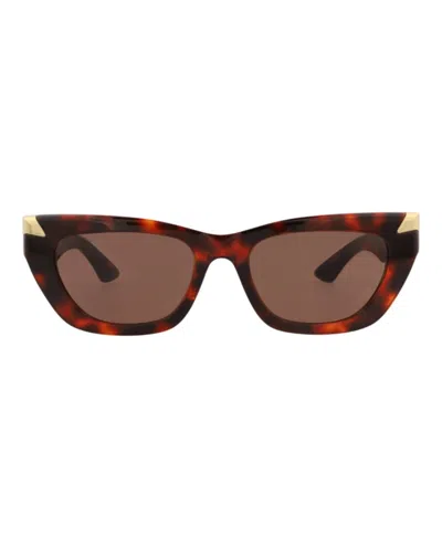 Alexander Mcqueen Cat Eye-frame Recycled Acetate Sunglasses In Brown
