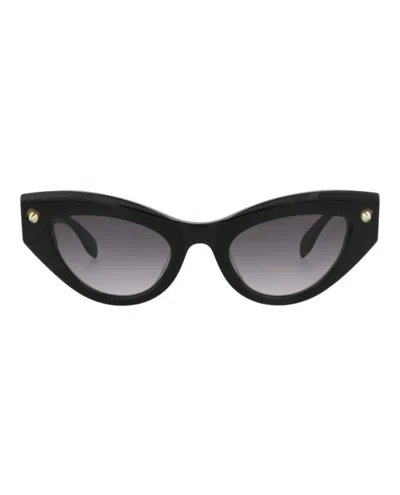 Alexander Mcqueen Cat Eye-frame Recycled Acetate Sunglasses In Gray