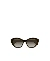Alexander Mcqueen Cat-eye Frame Sunglasses In Black