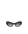 Alexander Mcqueen Cat-eye Frame Sunglasses In Gray