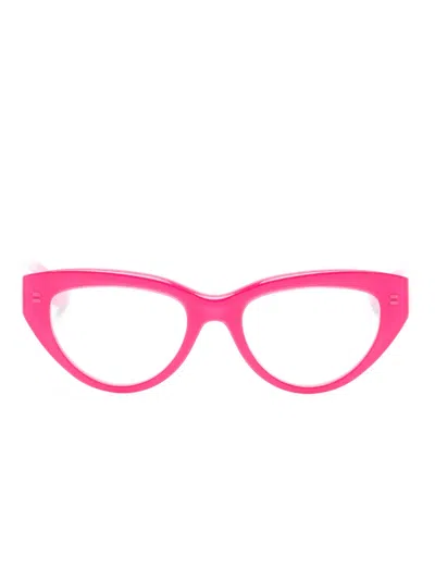 Alexander Mcqueen Cat-eye Glasses In Pink