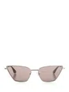 Alexander Mcqueen Cat-eye Sun Glasses Multicolor In Metallic