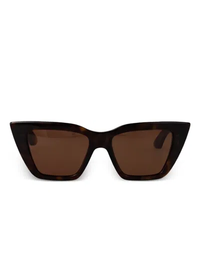 Alexander Mcqueen Alexander Mc Queen Cat Eye Sunglasses Am0536 S 002 In Brown