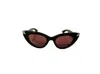 Alexander Mcqueen Cat-eye Sunglasses In Black