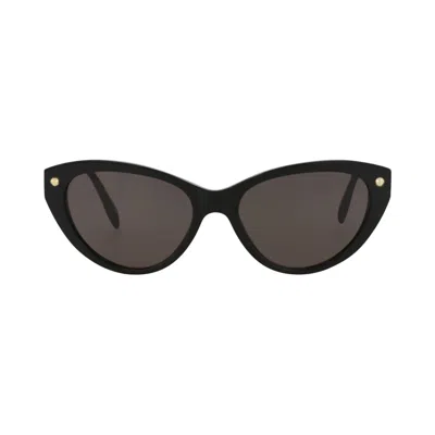 Pre-owned Alexander Mcqueen Cat Eye Sunglasses 'black/grey' | Women's Size Onesize