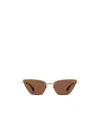 Alexander Mcqueen Cat Eye Sunglasses In Brown