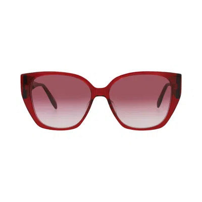Pre-owned Alexander Mcqueen Cat Eye Sunglasses 'burgundy/red' | Women's Size Onesize