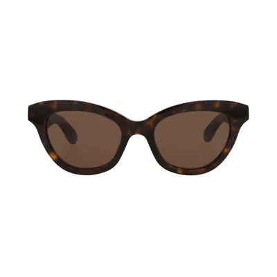 Pre-owned Alexander Mcqueen Cat Eye Sunglasses 'havana/brown' | Women's Size Onesize