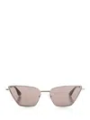 Alexander Mcqueen Cat-eye Sun Glasses Multicolor In Metallic