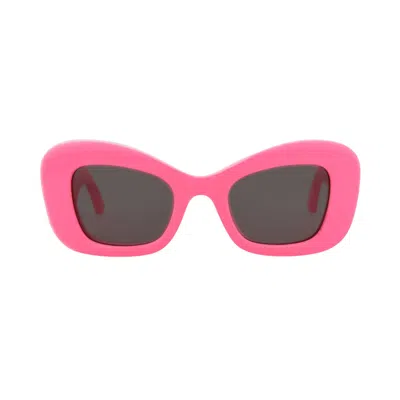 Pre-owned Alexander Mcqueen Cat Eye Sunglasses 'pink/grey' | Women's Size Onesize