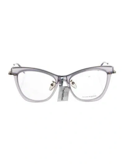 Pre-owned Alexander Mcqueen Cat-eye Eyeglasses W/ Tags In Purple