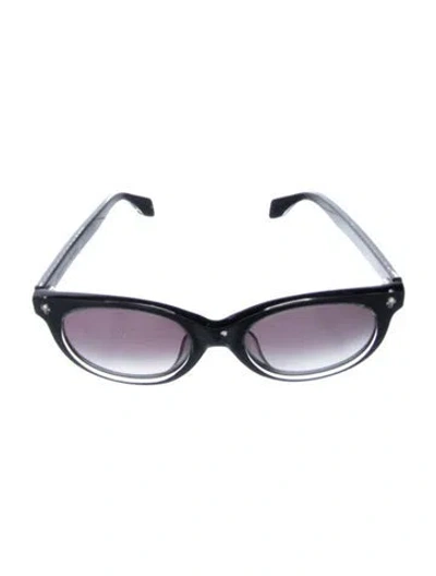 Pre-owned Alexander Mcqueen Cat-eye Gradient Sunglasses In Black