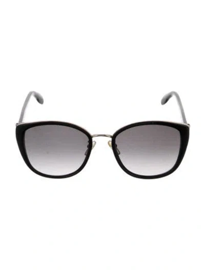Pre-owned Alexander Mcqueen Cat-eye Gradient Sunglasses In Black