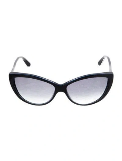 Pre-owned Alexander Mcqueen Cat-eye Gradient Sunglasses In Blue