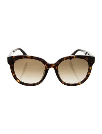 Pre-owned Alexander Mcqueen Cat-eye Gradient Sunglasses In Brown
