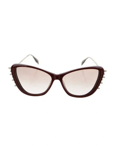 Pre-owned Alexander Mcqueen Cat-eye Gradient Sunglasses In Brown