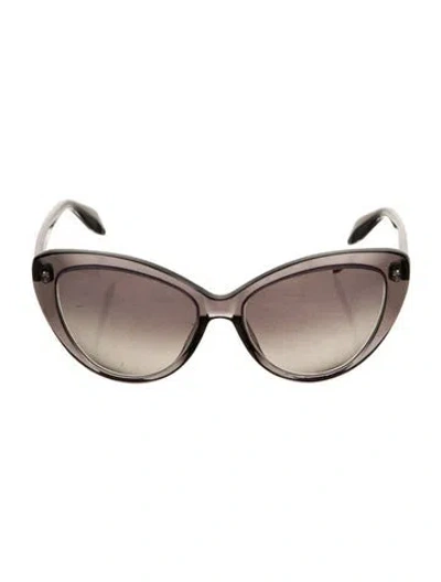 Pre-owned Alexander Mcqueen Cat-eye Gradient Sunglasses In Gray