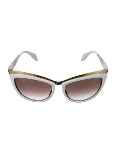 Pre-owned Alexander Mcqueen Cat-eye Gradient Sunglasses In Multi