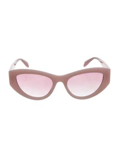 Pre-owned Alexander Mcqueen Cat-eye Gradient Sunglasses In Pink