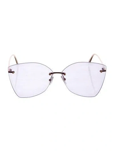 Pre-owned Alexander Mcqueen Cat-eye Tinted Sunglasses In Multi