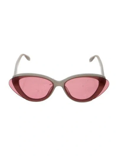 Pre-owned Alexander Mcqueen Cat-eye Tinted Sunglasses In Neutrals