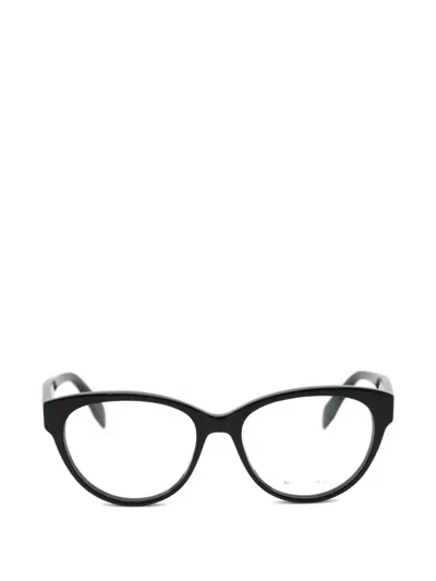 Alexander Mcqueen Cat-eye-frame Glasses In Black