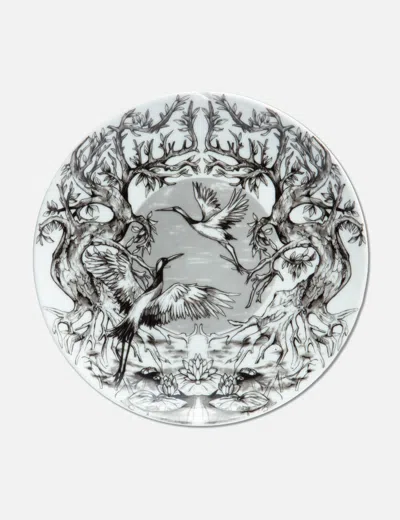 Alexander Mcqueen Ceramic Plate In White