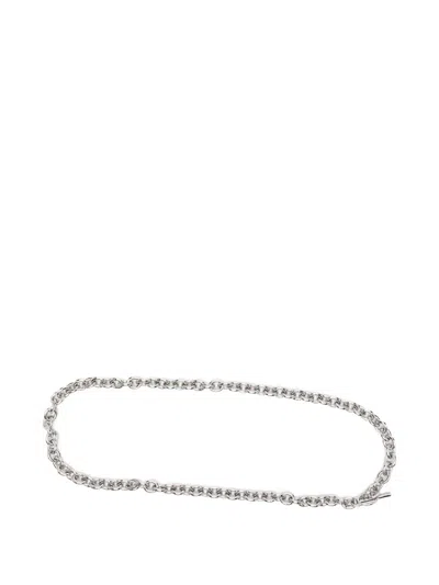 Alexander Mcqueen Chain Belt In Silver