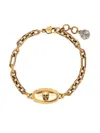 Alexander Mcqueen Cuban Link Chain Bracelet With Skull Detail