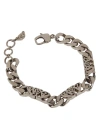 ALEXANDER MCQUEEN CHAIN BRACELET WITH ANTIQUE SILVER FINISH