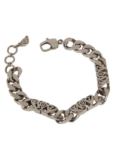 Alexander Mcqueen Chain Bracelet With Antique Silver Finish