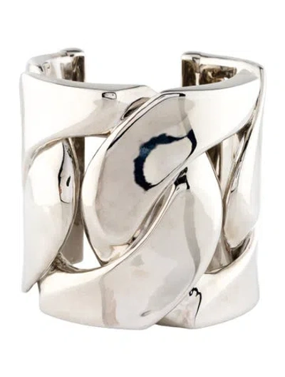 Pre-owned Alexander Mcqueen Chain Cuff Bracelet, 6" In Multi