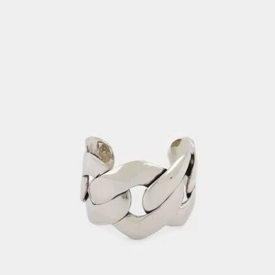 Alexander Mcqueen Chain Cuff Earring In Silver