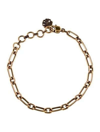 Pre-owned Alexander Mcqueen Chain Link Bracelet, 7.5" In Multi