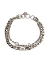 Alexander Mcqueen Chain-link Bracelet In Metallic