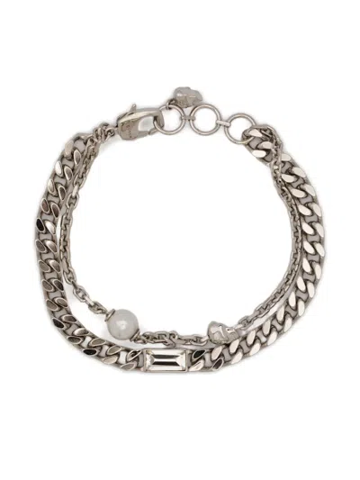 Alexander Mcqueen Chain-link Bracelet In Metallic