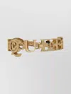 Alexander Mcqueen Chain Link Letter Design Ring In Gold