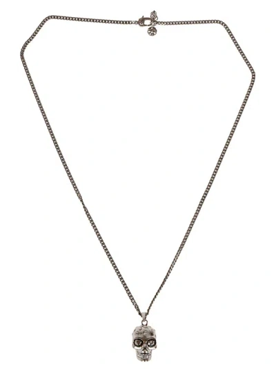 Alexander Mcqueen Chain-link Necklace In Silver