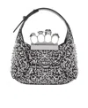 Alexander Mcqueen Chain-linked Mini Jewelled Hobo Bag