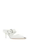 Alexander Mcqueen Punk Buckle Mule In 9359